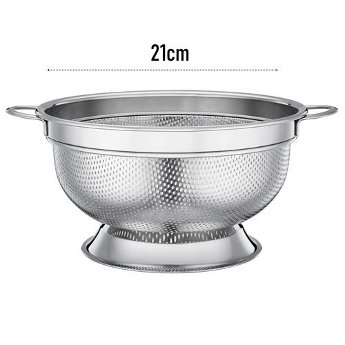 TransForMacion Ayaklı Kevgir - 304 Paslanmaz Çelik Profesyonel Ayaklı Süzgeç 21 Cm 721829
