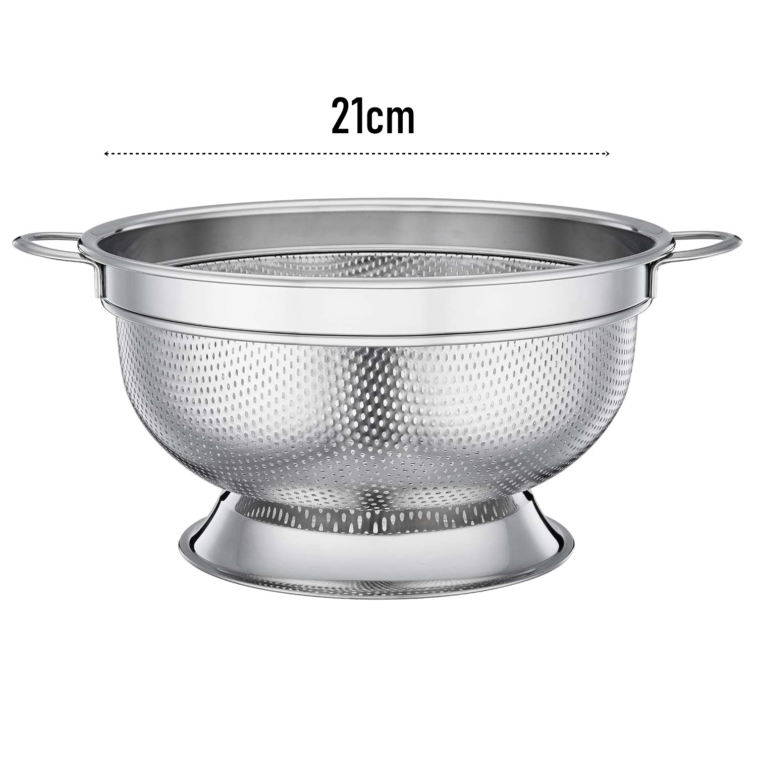 Ayaklı Kevgir - 304 Paslanmaz Çelik Profesyonel Ayaklı Süzgeç 21 Cm 721829