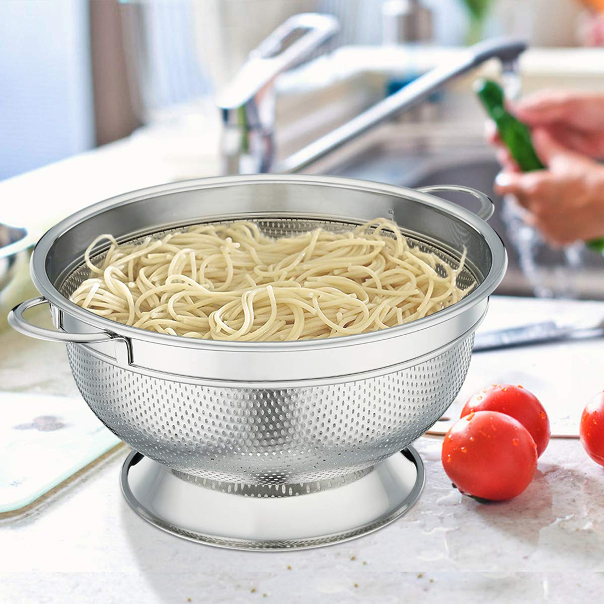 Ayaklı Kevgir - 304 Paslanmaz Çelik Profesyonel Ayaklı Süzgeç 21 Cm 721829