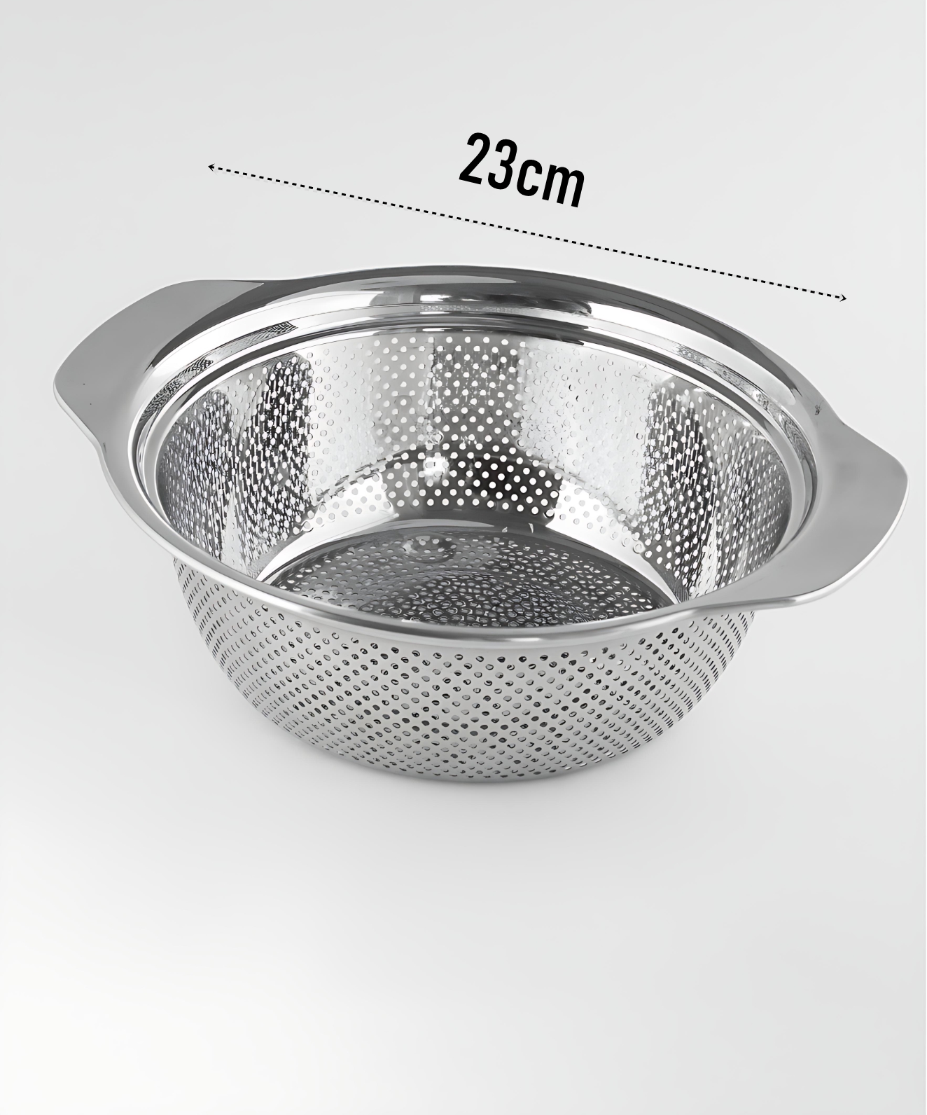 Alman Tip Kevgir - 304 Paslanmaz Çelik Profesyonel Süzgeç 23 Cm 721832