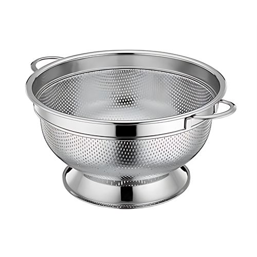 TransForMacion Ayaklı Kevgir - 304 Paslanmaz Çelik Profesyonel Ayaklı Süzgeç 24 Cm 721830