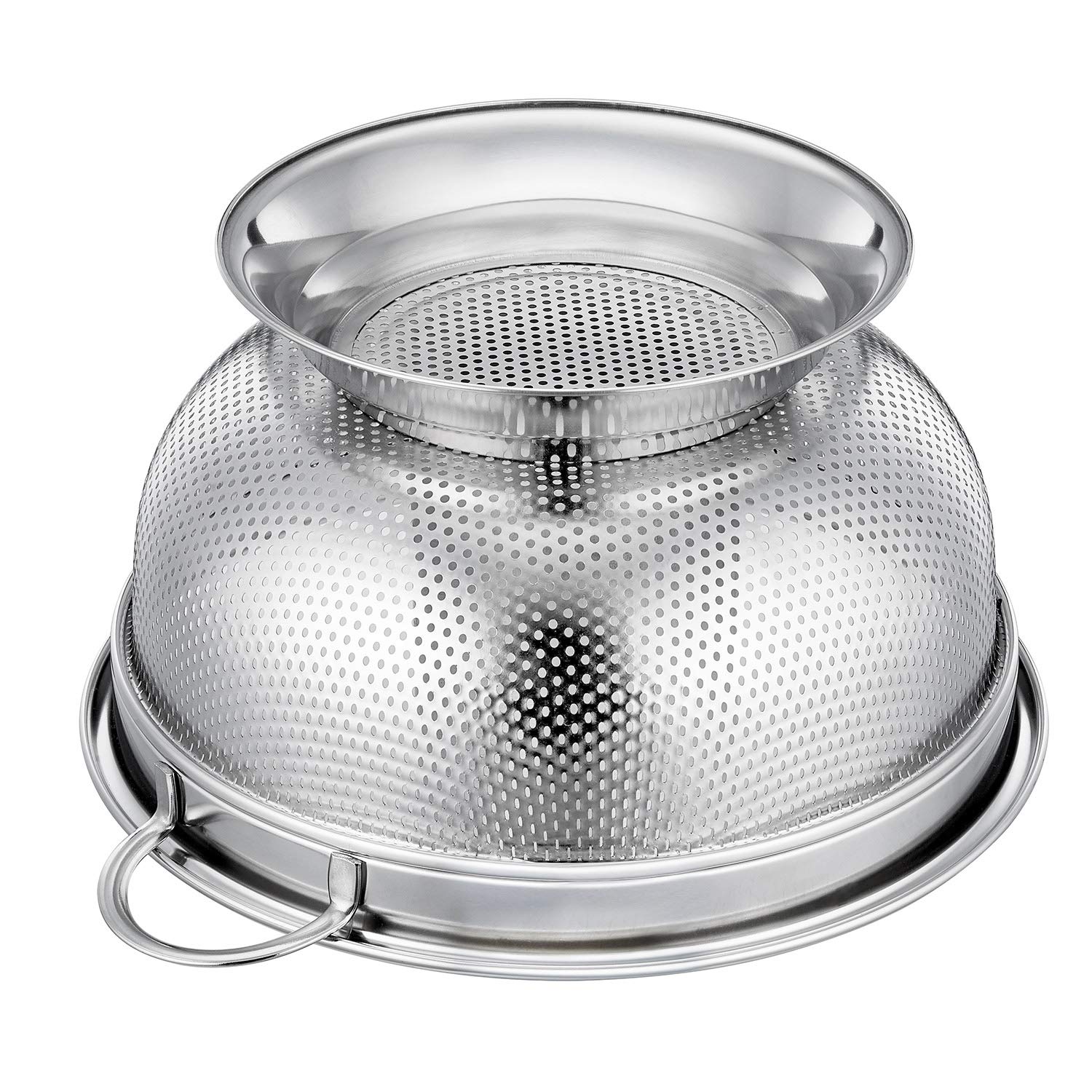 Ayaklı Kevgir - 304 Paslanmaz Çelik Profesyonel Ayaklı Süzgeç 24 Cm 721830