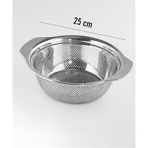 TransForMacion Alman Tip Kevgir - 304 Paslanmaz Çelik Profesyonel Süzgeç 25 Cm 721833