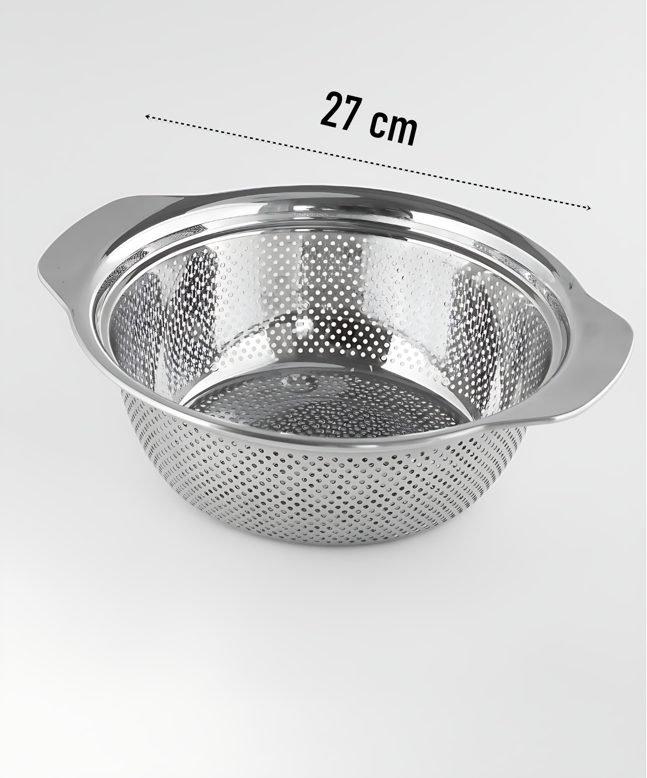 Alman Tip Kevgir - 304 Paslanmaz Çelik Profesyonel Süzgeç 27 Cm 721834