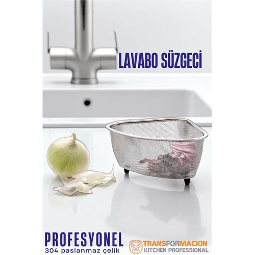Transformacion Lavabo Süzgeci -Lavabo Çöplüğü - Lavabo İçi Çöp Süzgeci 304 Paslanmaz Çelik 721845