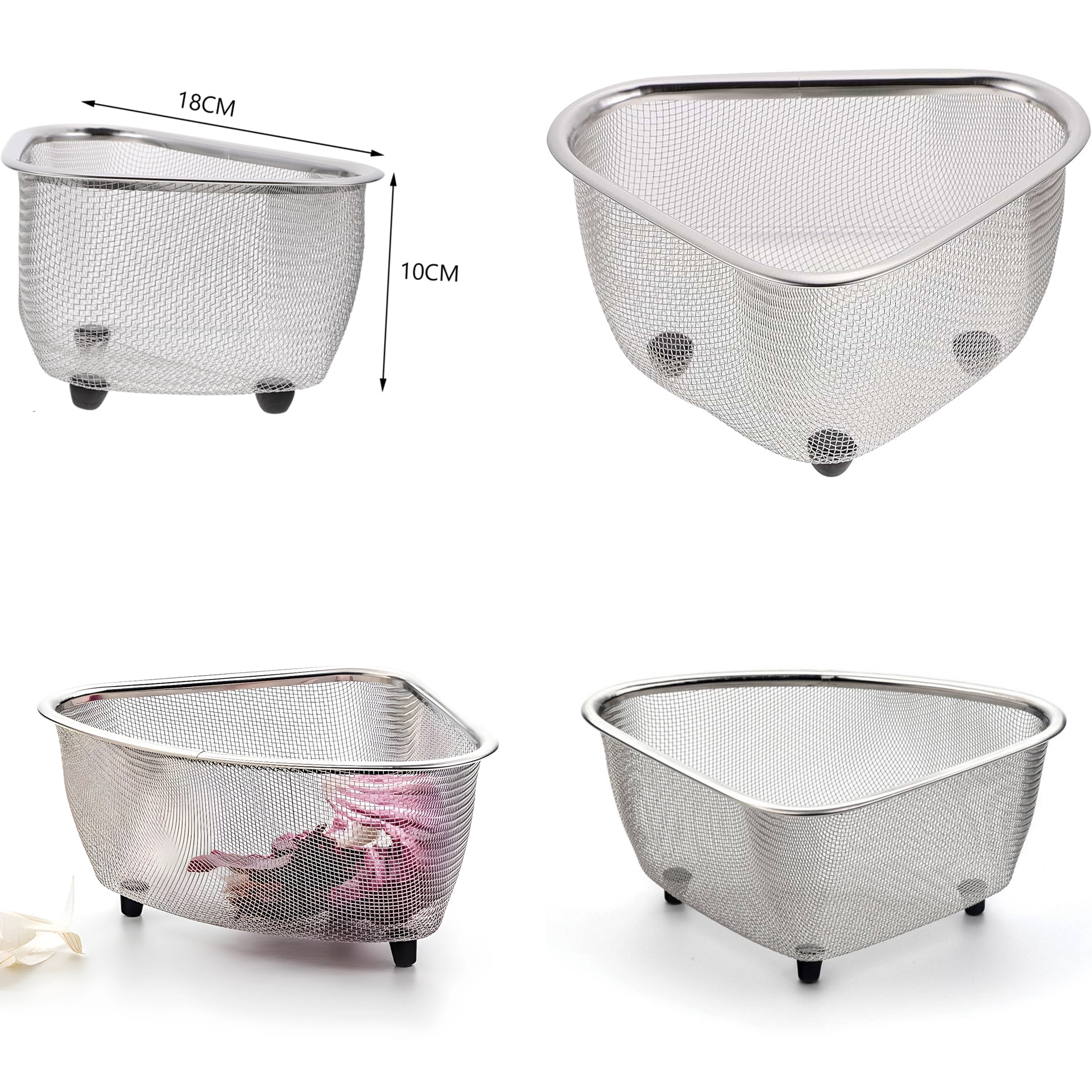 Lavabo Süzgeci -Lavabo Çöplüğü - Lavabo İçi Çöp Süzgeci 304 Paslanmaz Çelik 721845