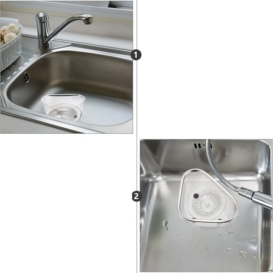 Lavabo Süzgeci -Lavabo Çöplüğü - Lavabo İçi Çöp Süzgeci 304 Paslanmaz Çelik 721845