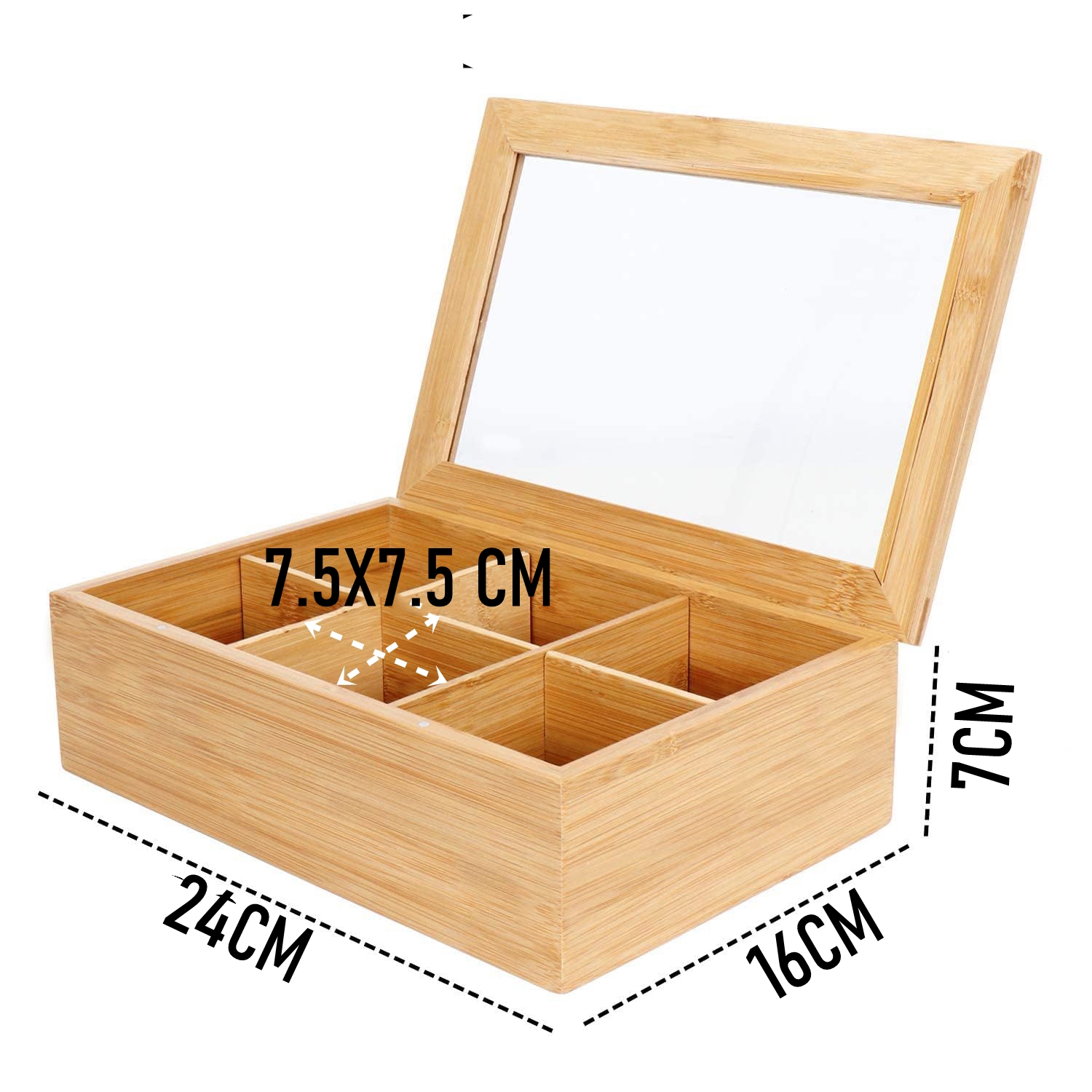 Poşet Çay Kutusu Ahşap Sallama Çay Organizer Kahve Şeker Aksesuar Kutusu 721846