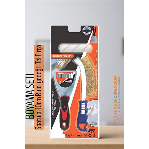 Transformacion Boyama Seti - Spatula-10cm Rulo  yedeği -Tel Fırça 721858