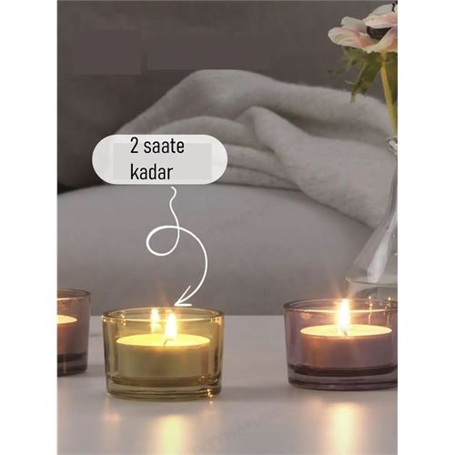 TransForMacion Tealight Mum 50 Adet - Kokusuz Dekoratif Mum 721862