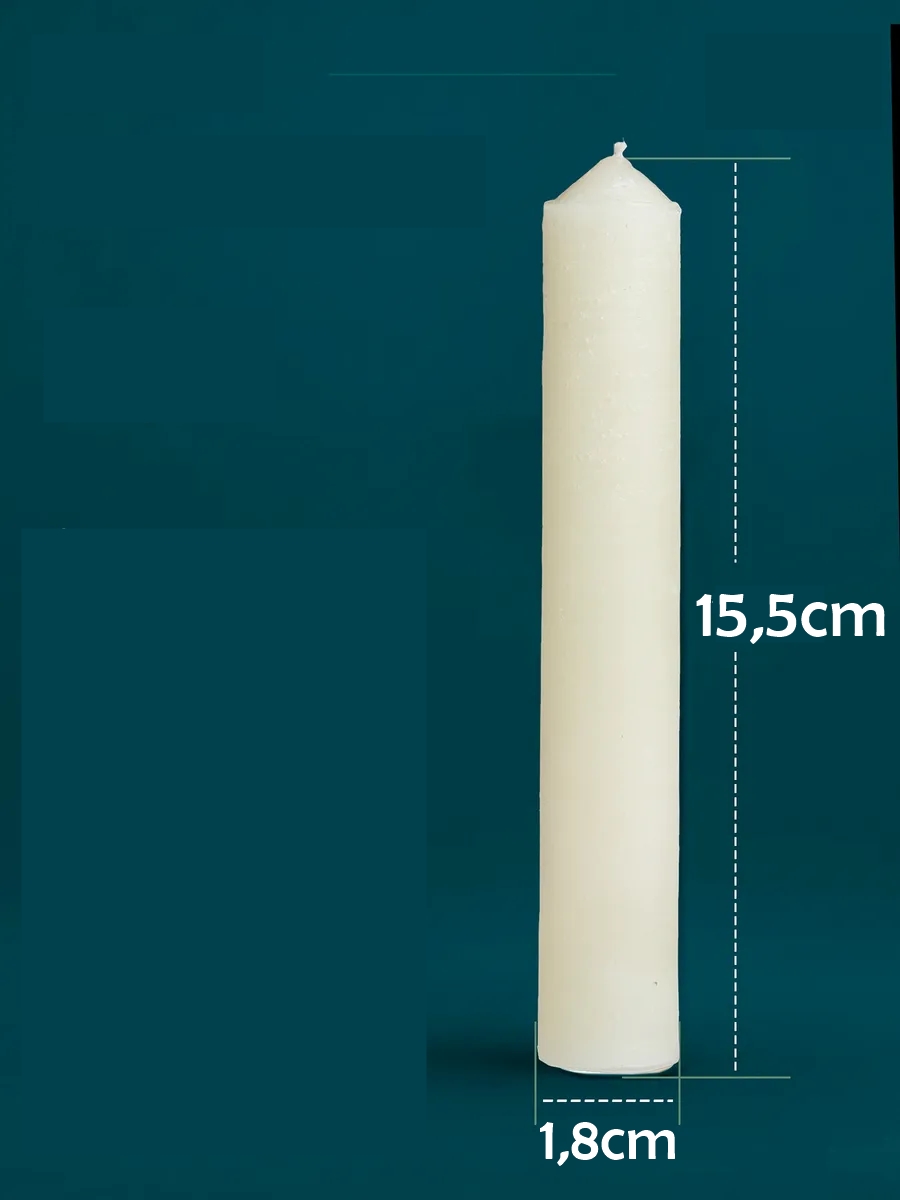 Klasik Mum 6 Adet - Kokusuz Mum 721863