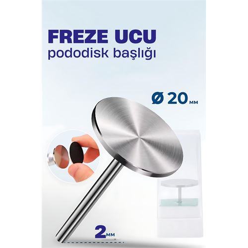 TransForMacion 20 mm Pododisk Başlığı - Pododisk Freze Ucu Profesyonel Paslanmaz Çelik 721868