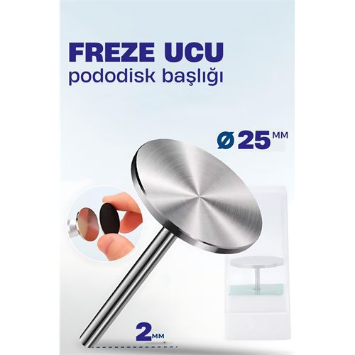 TransForMacion 25 mm Pododisk Başlığı - Pododisk Freze Ucu Profesyonel Paslanmaz Çelik 721869