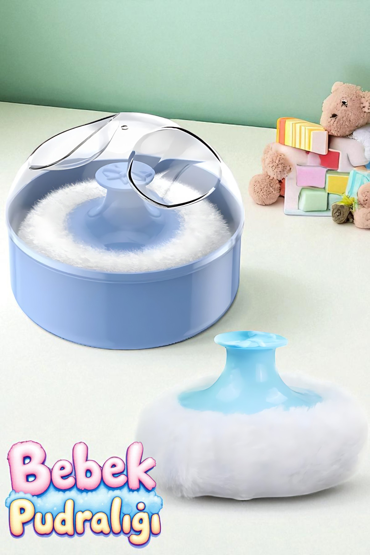 Bebek Pudralığı -  Puff Pudralık - Bebek Pudrası Pufu 721871