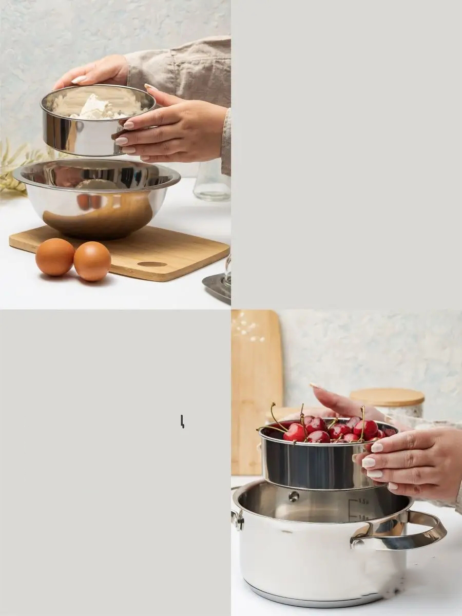 Metal Un Eleği 15 ve 24 cm 2 li SET 721873