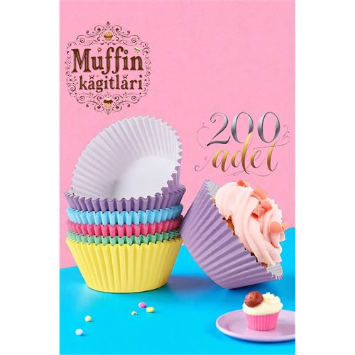 TransForMacion Muffin Kalıbı - Muffin Kağıdı - Muffin Kek Kalıbı 200 Adet 721874