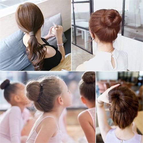 TransForMacion KAHVE Mini Saç Topuz Süngeri  2 ADET 6 CM Çap 2.5 cm Kalınlık 721881