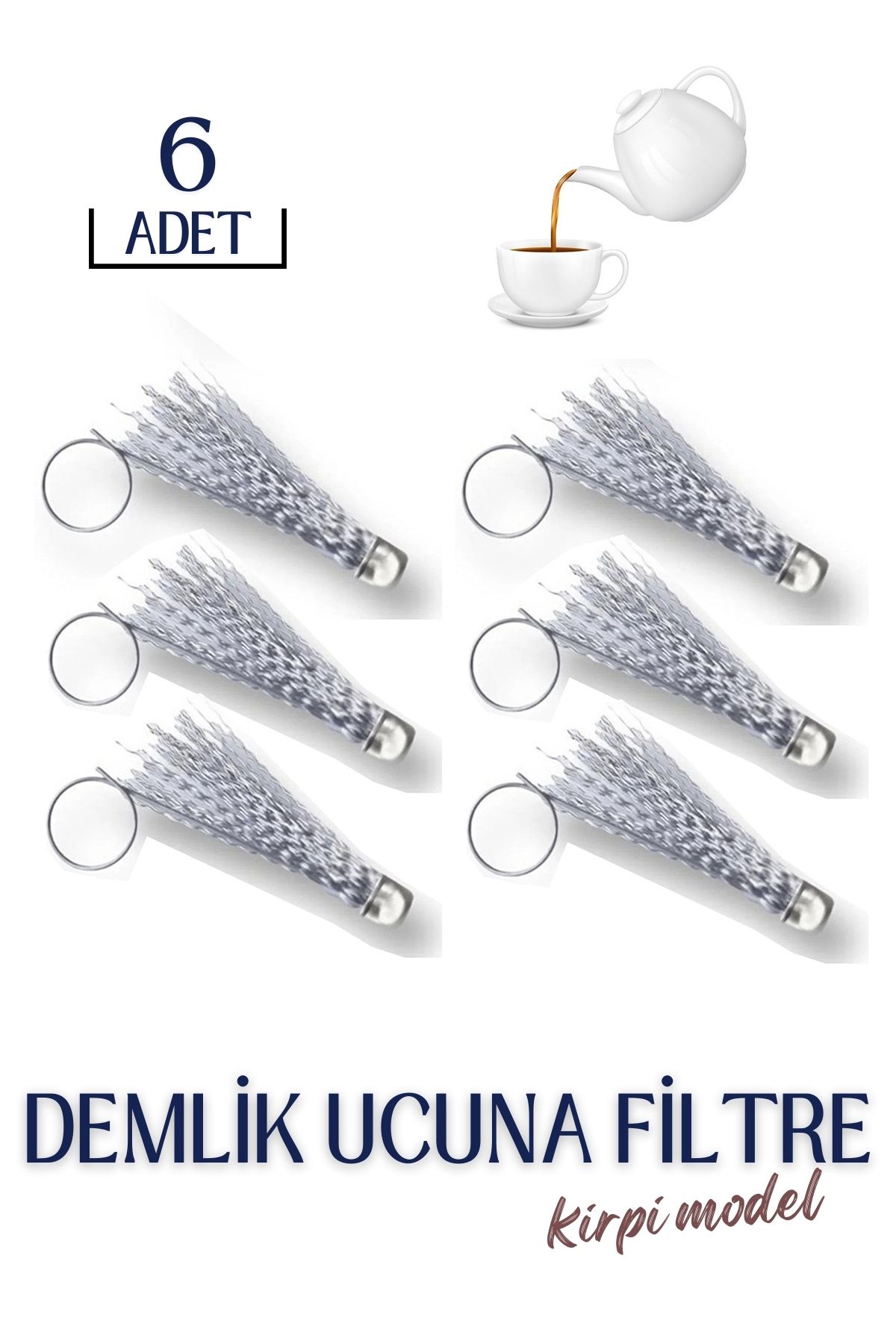 Modacar Demlik Ucuna Filtre 6 ADET Novy Design 