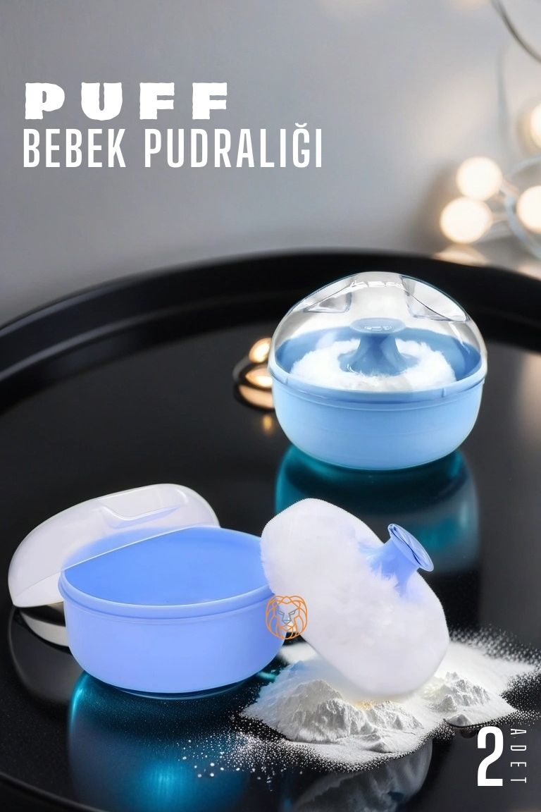 Modacar Bebek Pudralığı Puff Pudralık 2 ADET 