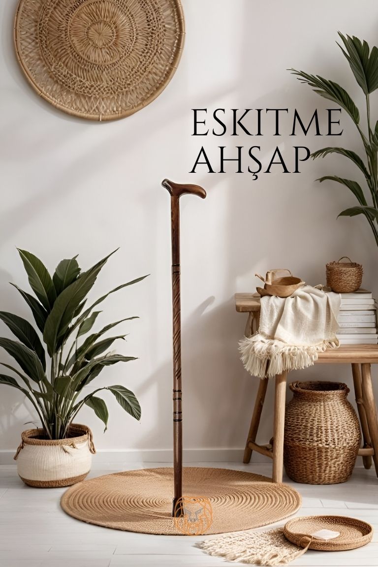 Modacar Ahşap Baston Eskitme Tasarım 