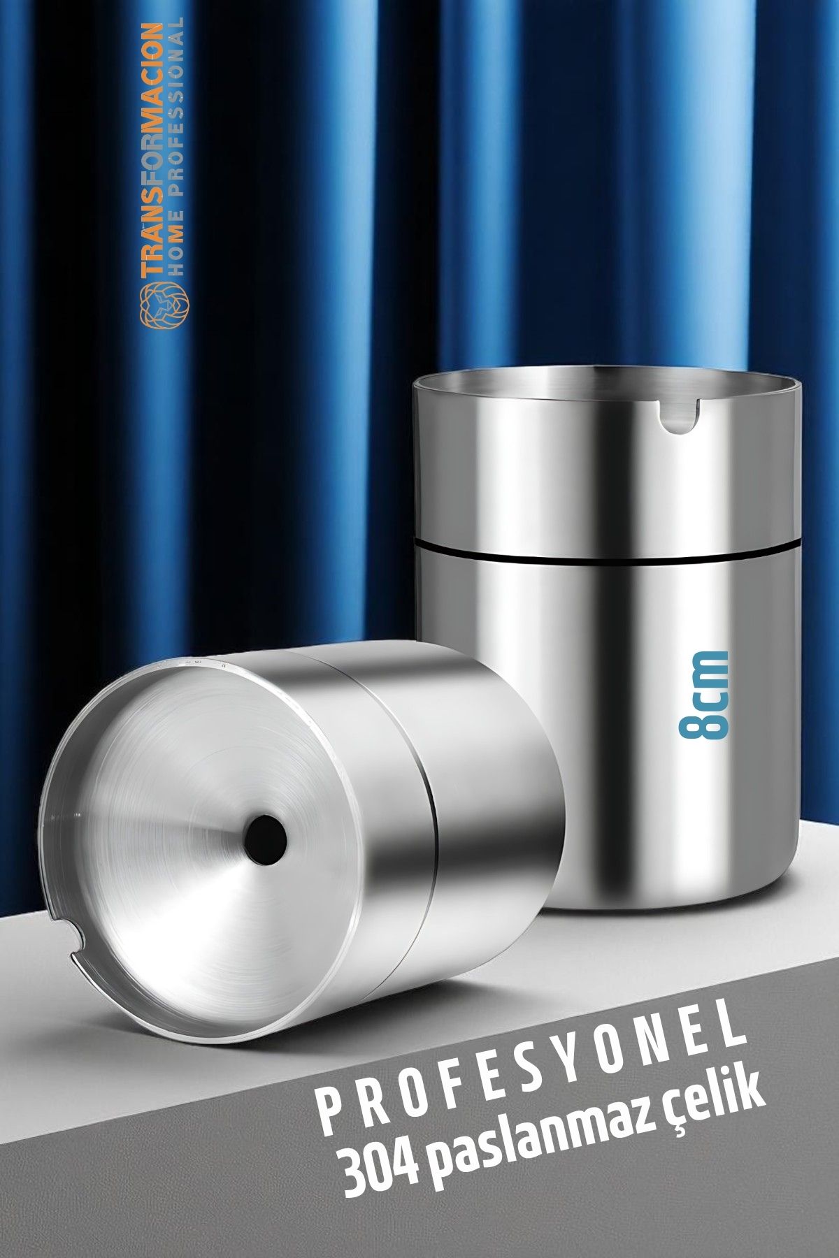 Duman Vermeyen At Sönsün Küllük - Çelik Metal Kül Tablası -Masaüstü Küllük 