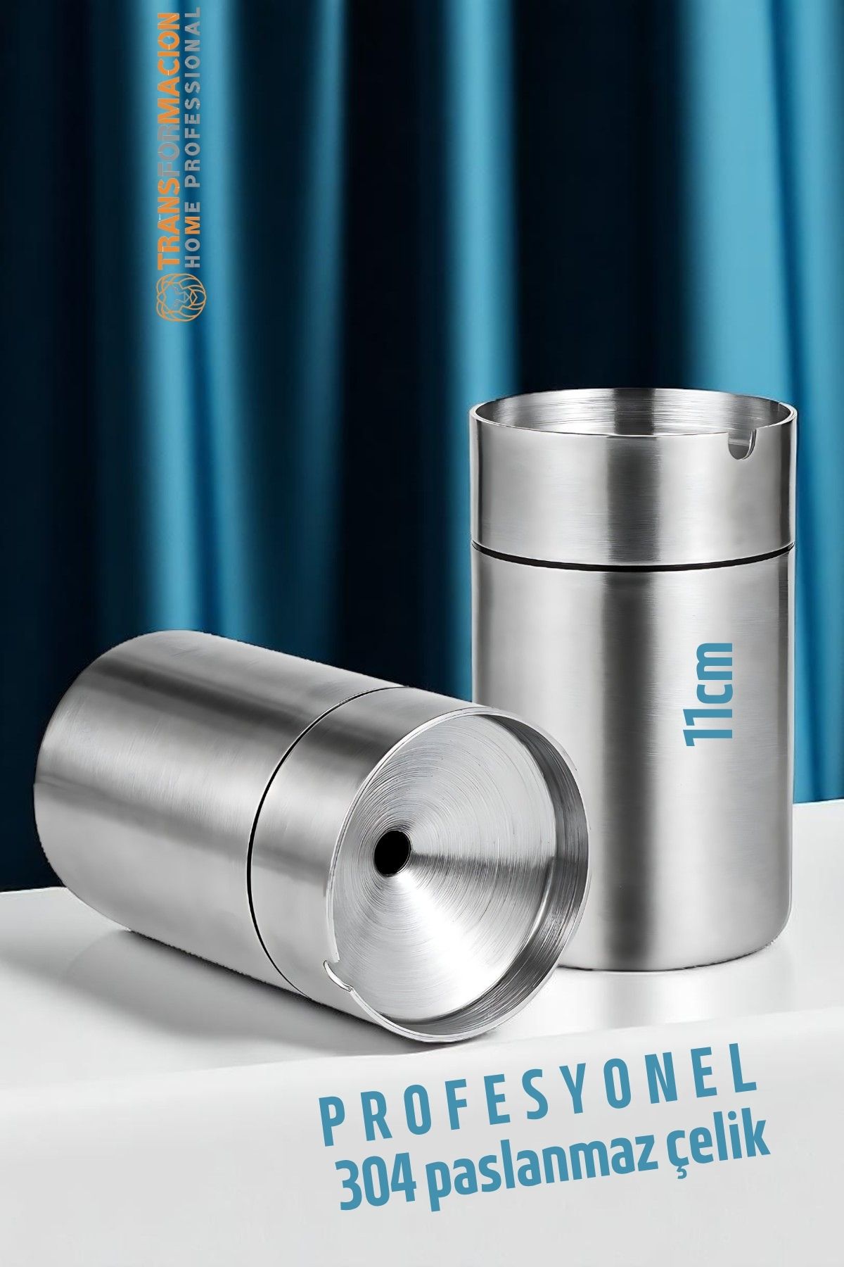 Duman Vermeyen At Sönsün Küllük - Çelik Metal Kül Tablası -Masaüstü Küllük 