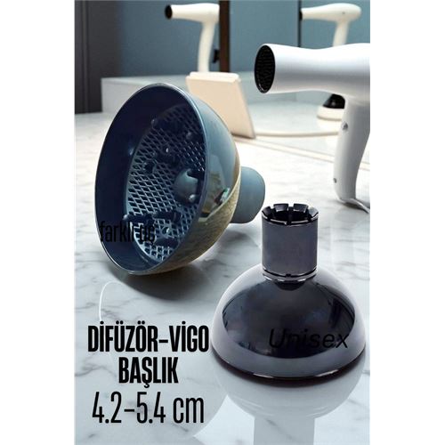 TransForMacion Fön Için Difüzör Başlık 4.2 cm ile 5.4 cm Uyumlu 721897
