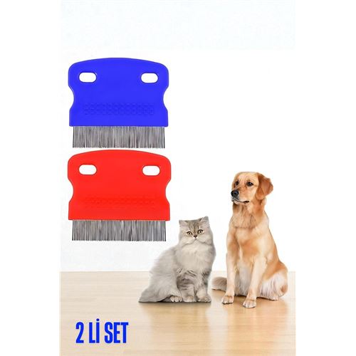 TransForMacion Kedi Köpek Bit Pire Tarağı Metal Uçlu Bit Tarağı 2 ADET SET 721890
