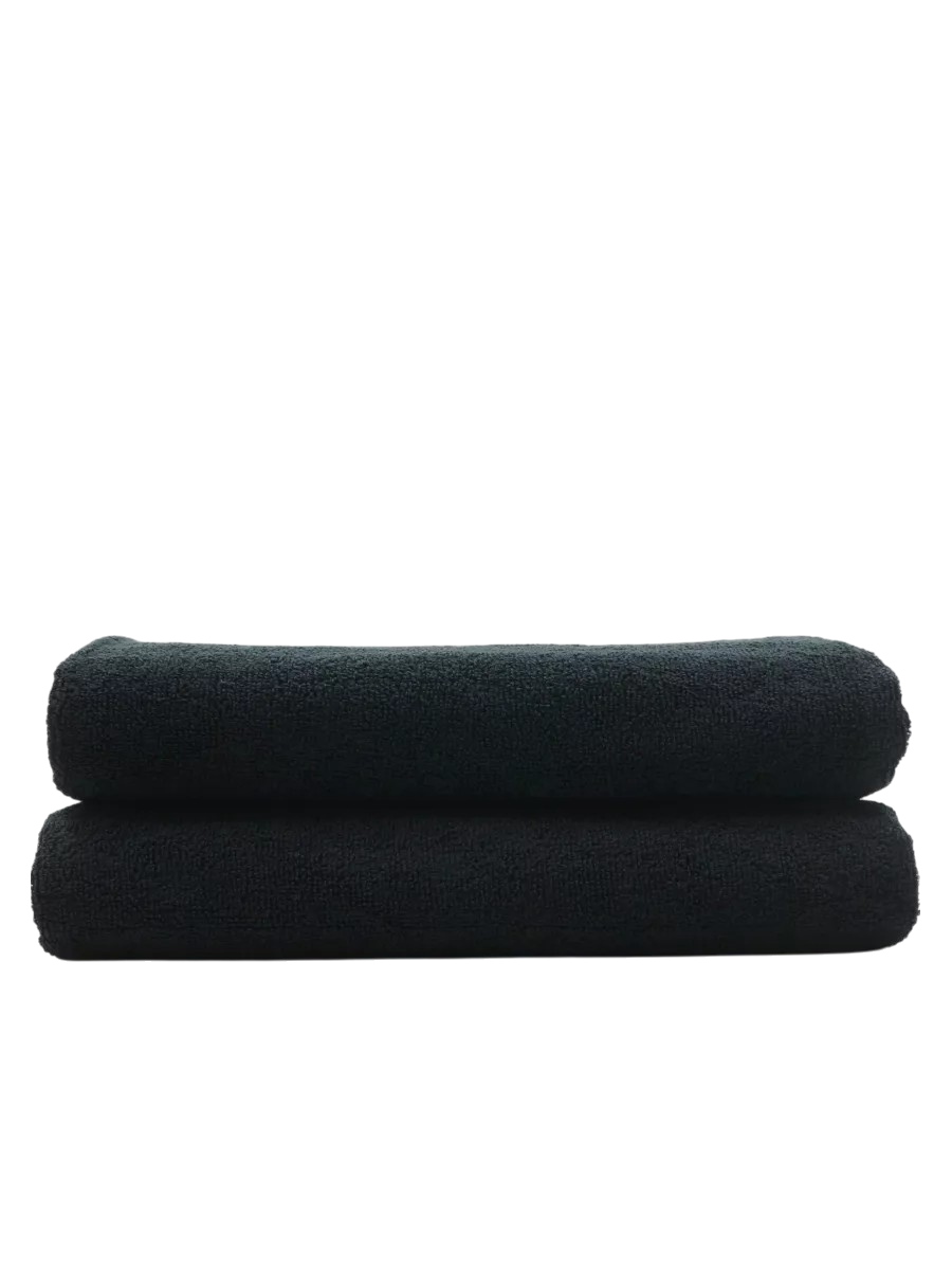 Kuaför Berber Havlusu 10 ADET Pamuk Berber Havlusu 50x90 Siyah 721905