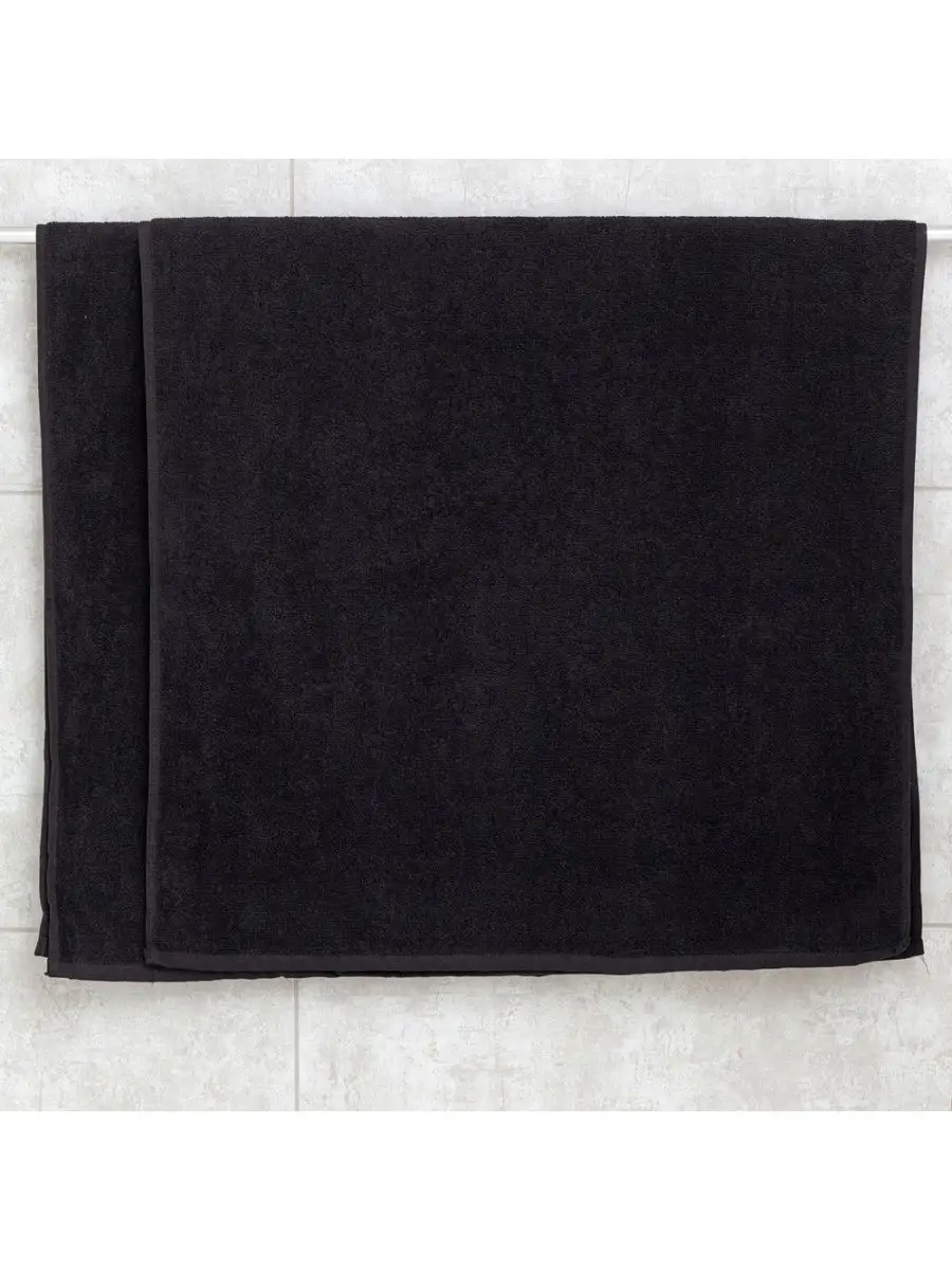 Kuaför Berber Havlusu 10 ADET Pamuk Berber Havlusu 50x90 Siyah 721905