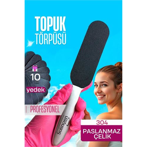 TransForMacion  Çelik Topuk Törpüsü - 10 Yedekli Profesyonel Çelik Topuk Törpüsü Solingen Professional 721909	