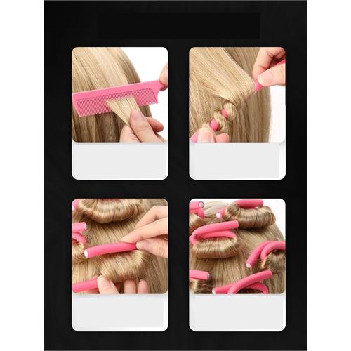 TransForMacion Sosis Latex Bigudi - Isısız Saç Bigudisi - 10 Adet 8 mm 721913