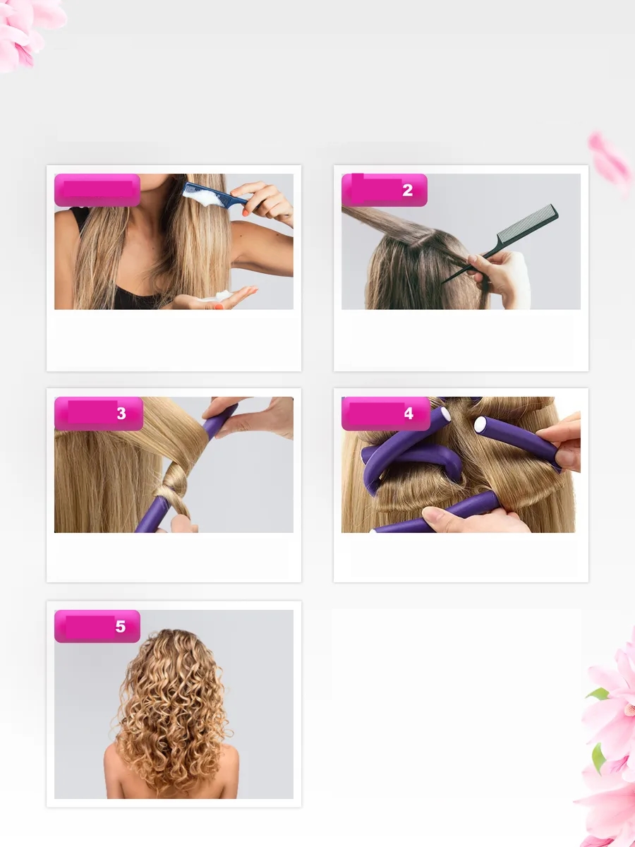 Sosis Latex Bigudi - Isısız Saç Bigudisi - 10 Adet 8 mm 721913