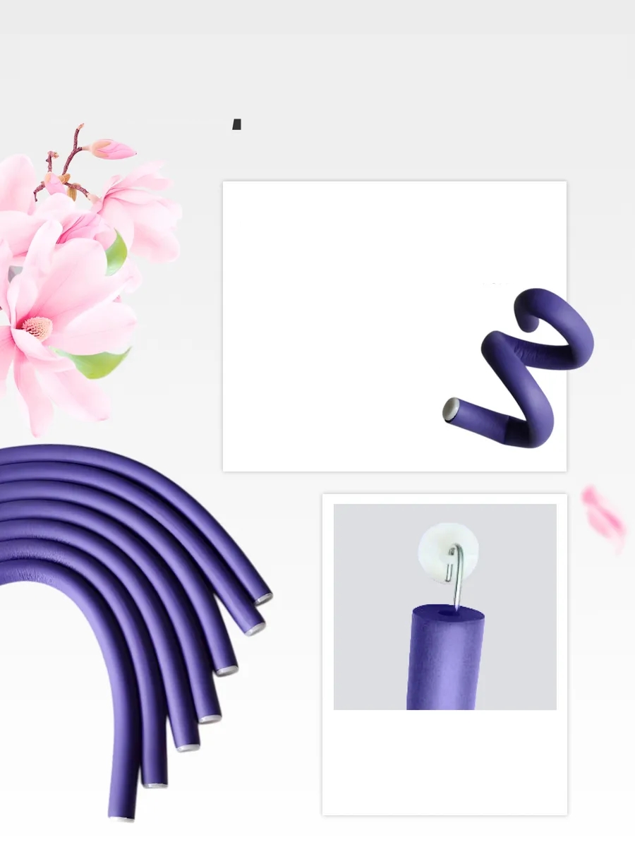 Sosis Latex Bigudi - Isısız Saç Bigudisi - 10 Adet 8 mm 721913