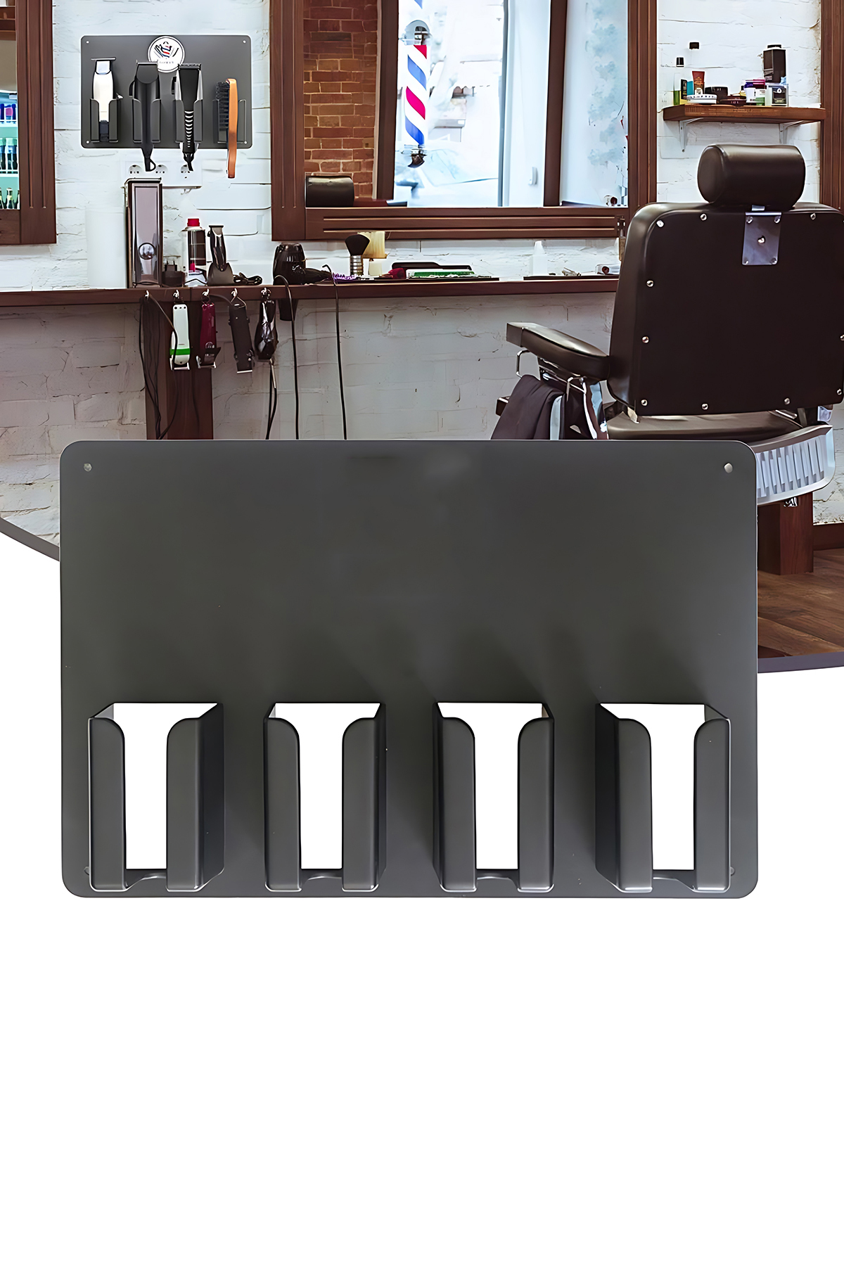 Berber Kuaför Tıraş Makinesi Organizeri - Tıraş Makine Fırça Tutucu 721914