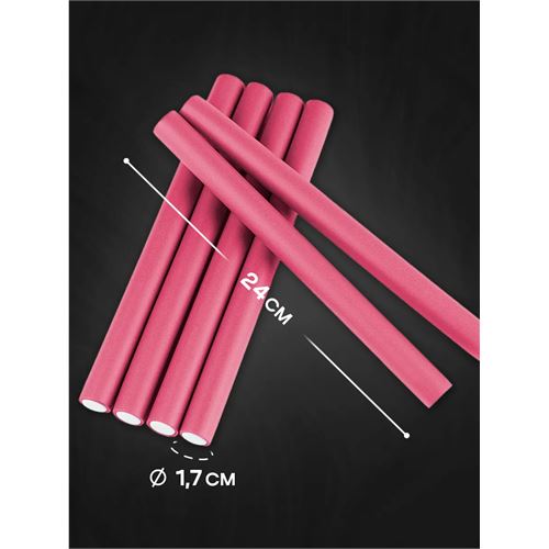 TransForMacion Sosis Latex Bigudi - Isısız Saç Bigudisi 8 ve 18 mm 20 Adet 721916