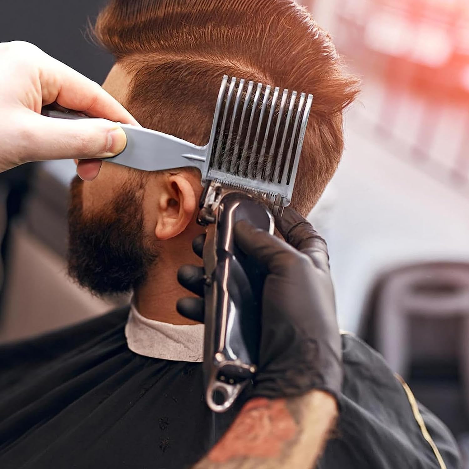 Kuaför Berber Kavisli Kontur Kesim Tarağı 2 li SET 721920