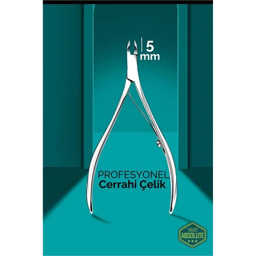 Transformacion 5 mm Manikür Pedikür Makası - Et Makası - Kütikül Temizleyici Pens Profesyonel Cerrahi Çelik 721927