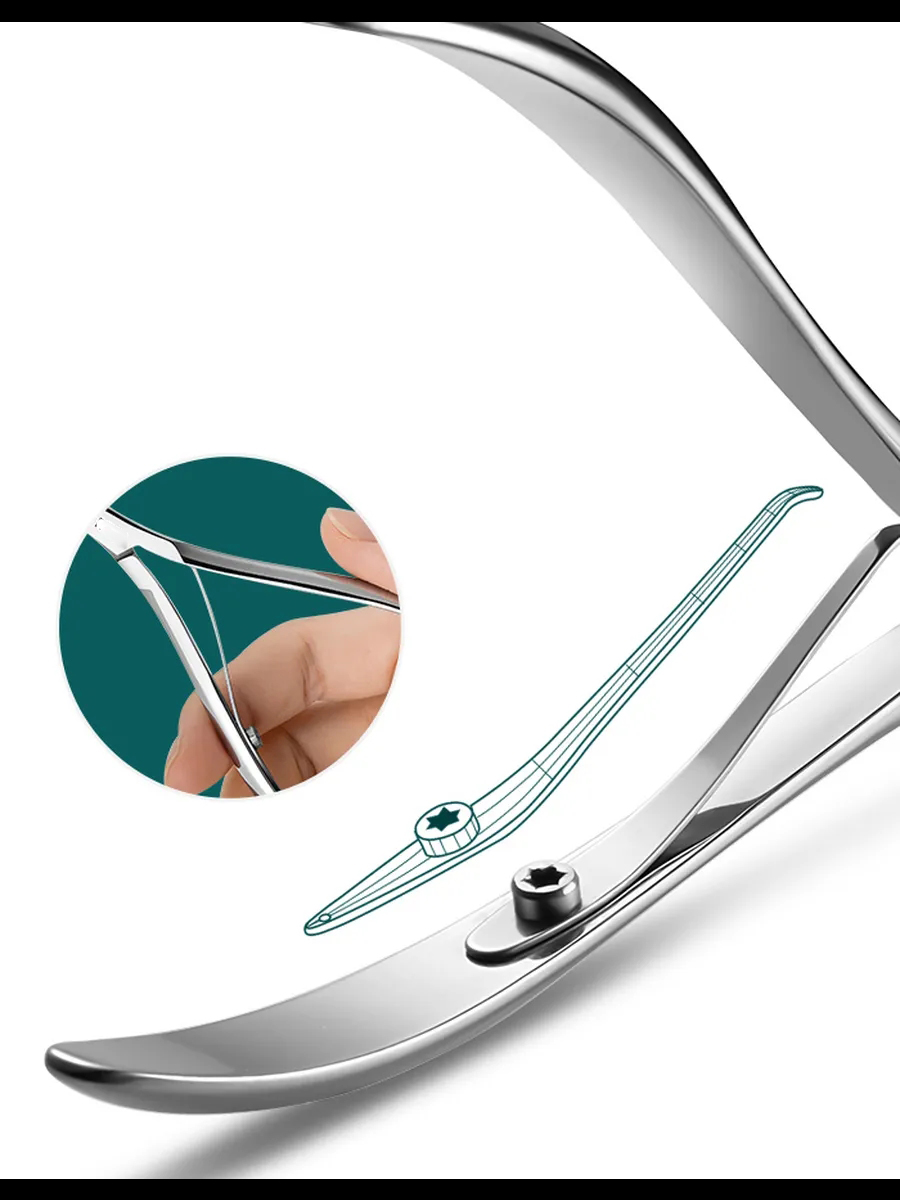 9 mm Manikür Pedikür Makası - Et Makası - Kütikül Temizleyici Pens Profesyonel Cerrahi Çelik 721929