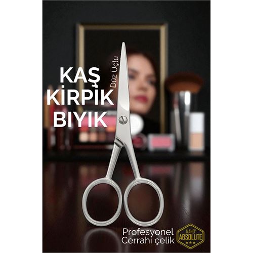 Transformacion Kaş Kirpik Makası - Bıyık Makası Profesyonel Cerrahi Çelik 721930