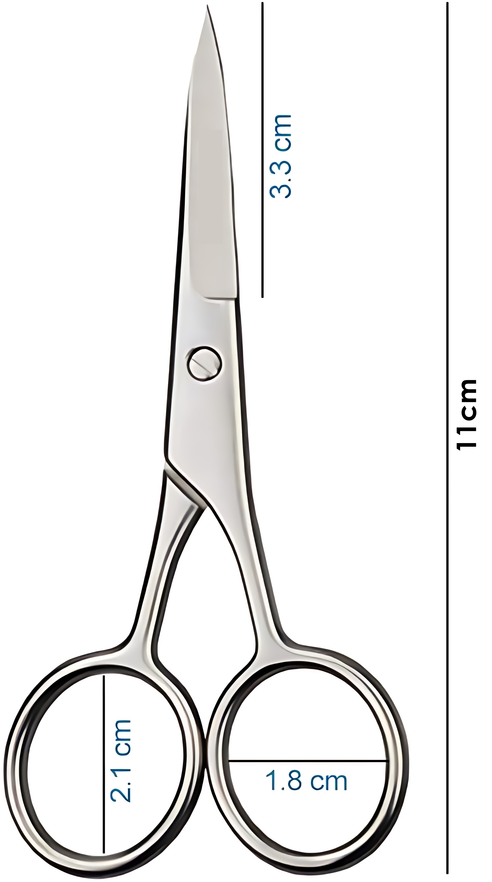 Bıyık Makası -Bıyık Düzeltme Makası Profesyonel Cerrahi Çelik 721931