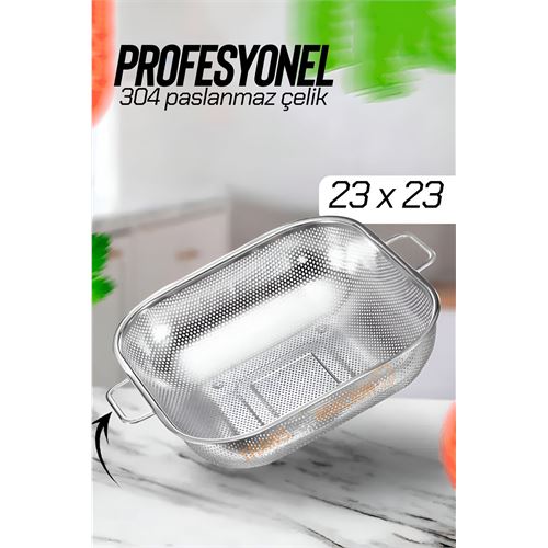 TransForMacion 23 cm Kevgir Süzgeç 304 Paslanmaz Çelik 721935