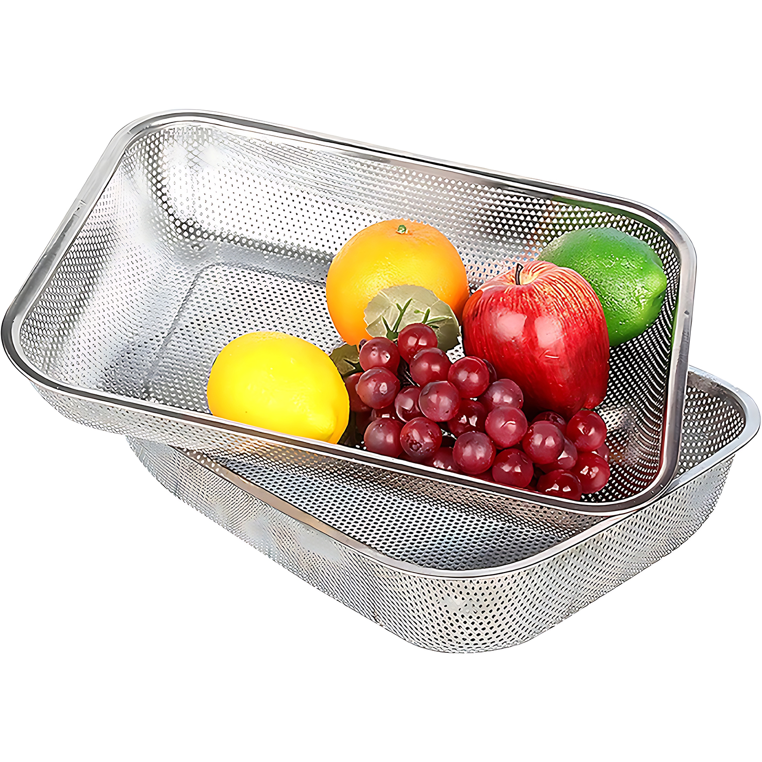 Büyük 30X22 CM Kevgir - Profesyonel Süzgeç 304 Paslanmaz Çelik  721947