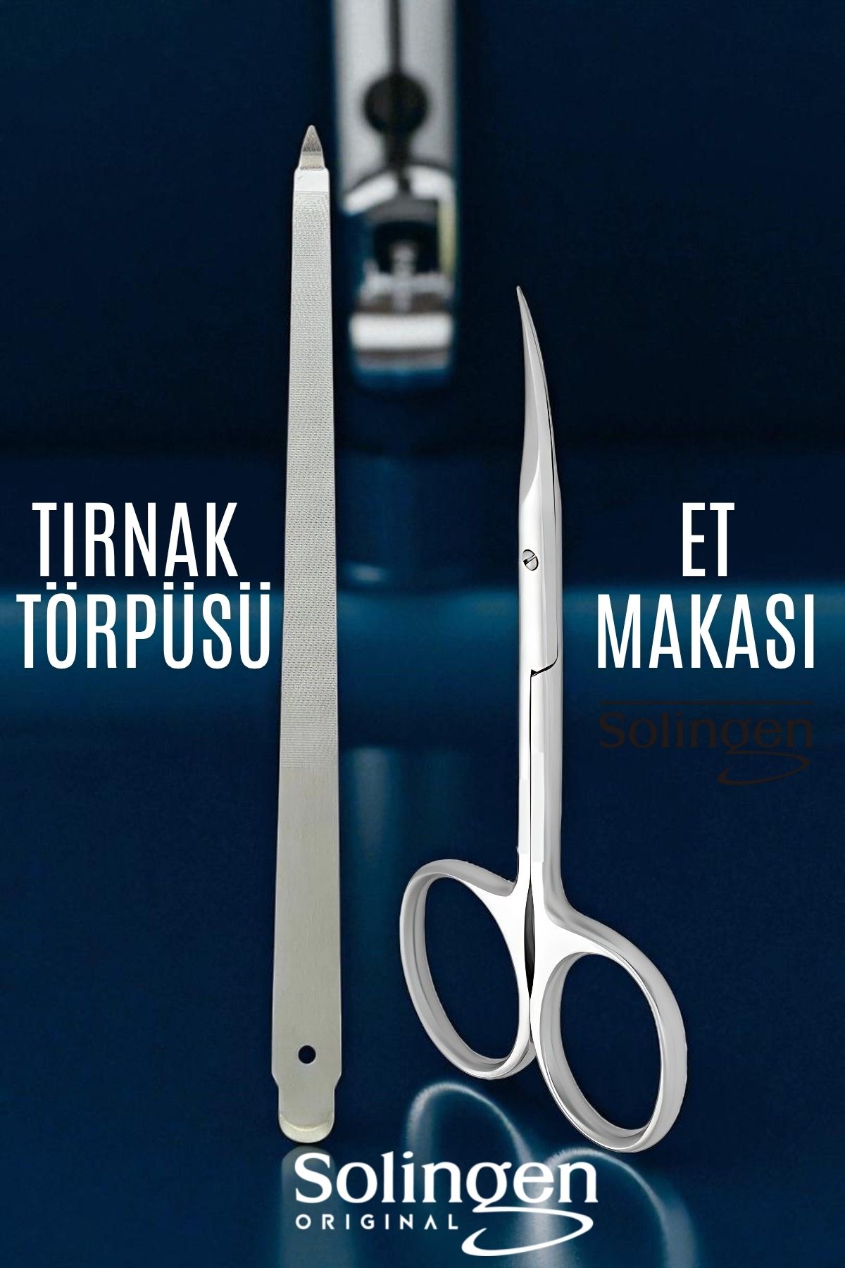 Tırnak Eti Makası Kavisli ve Profesyonel Çelik Törpü SETİ 