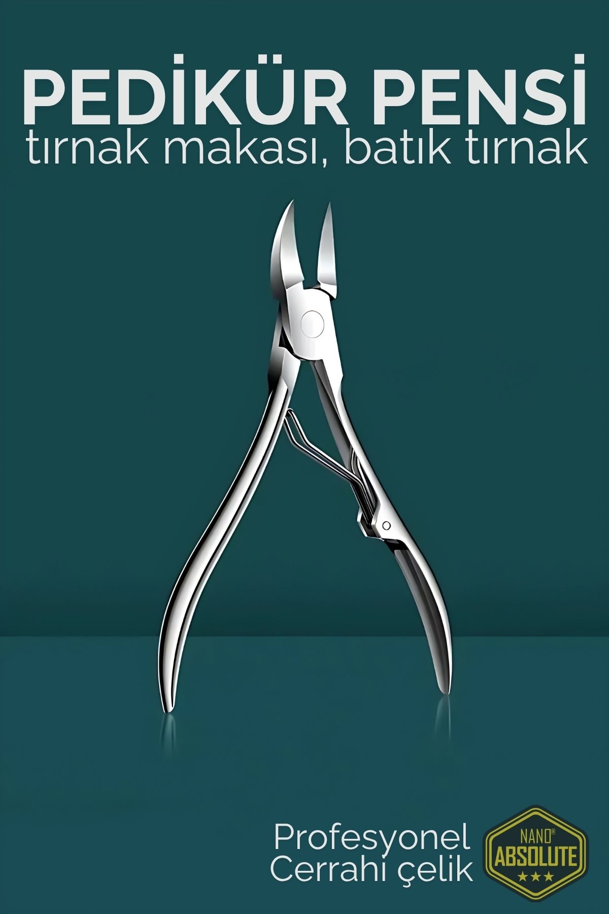 Pedikür Makası - Tırnak Makası - Batık Tırnak Makası Profesyonel Cerrahi Çelik 