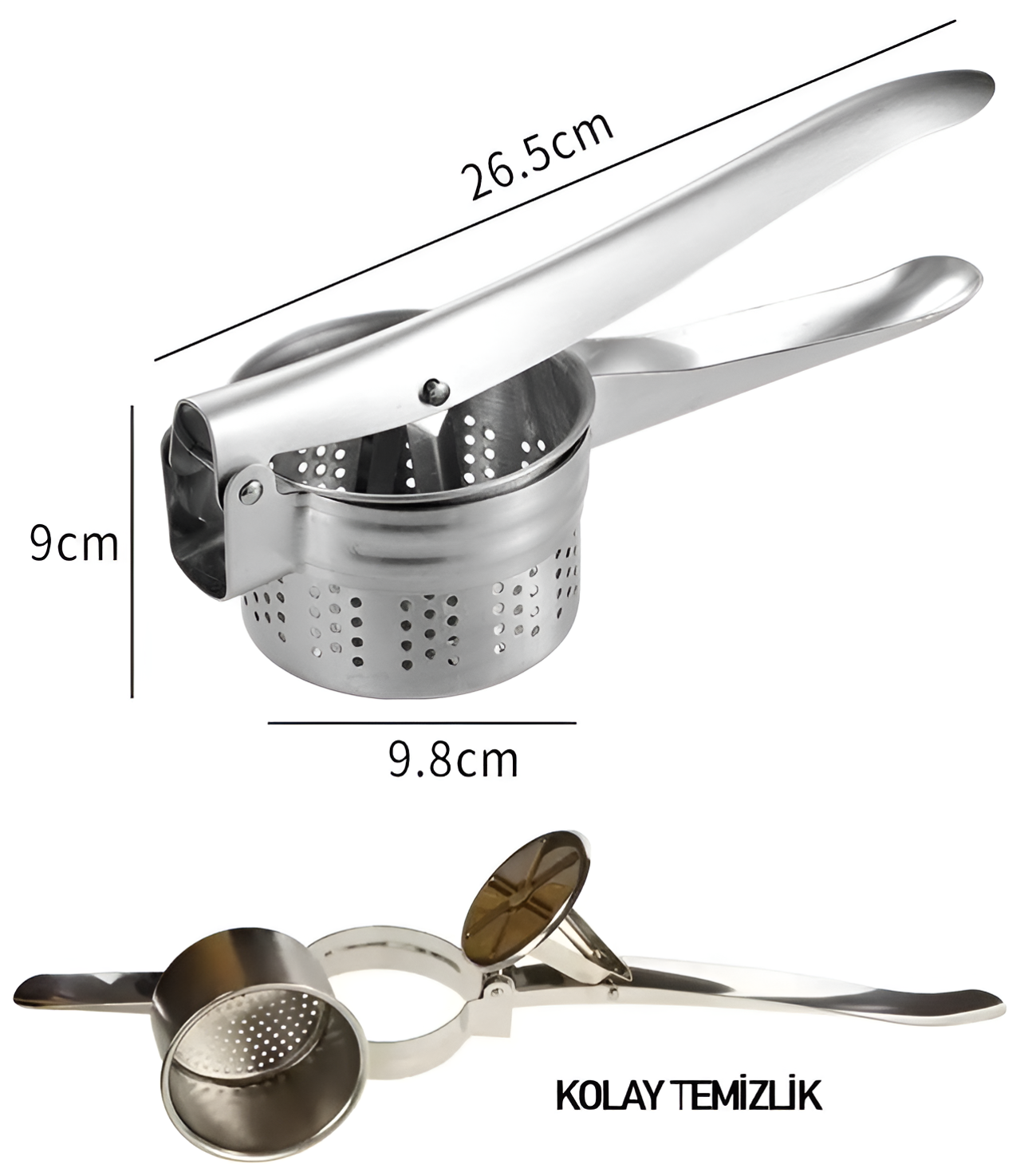 Patates Ezici Meyve Sıkacağı Sıkacağı Sebze Presi 304 Paslanmaz Çelik 721954