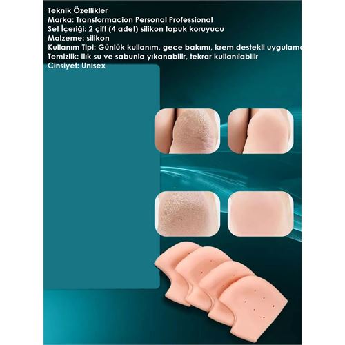 TransForMacion Topuk Çatlak Çorabı - Nem Tutucu Topuk Bakım Çorabı 2 ÇİFT 721955