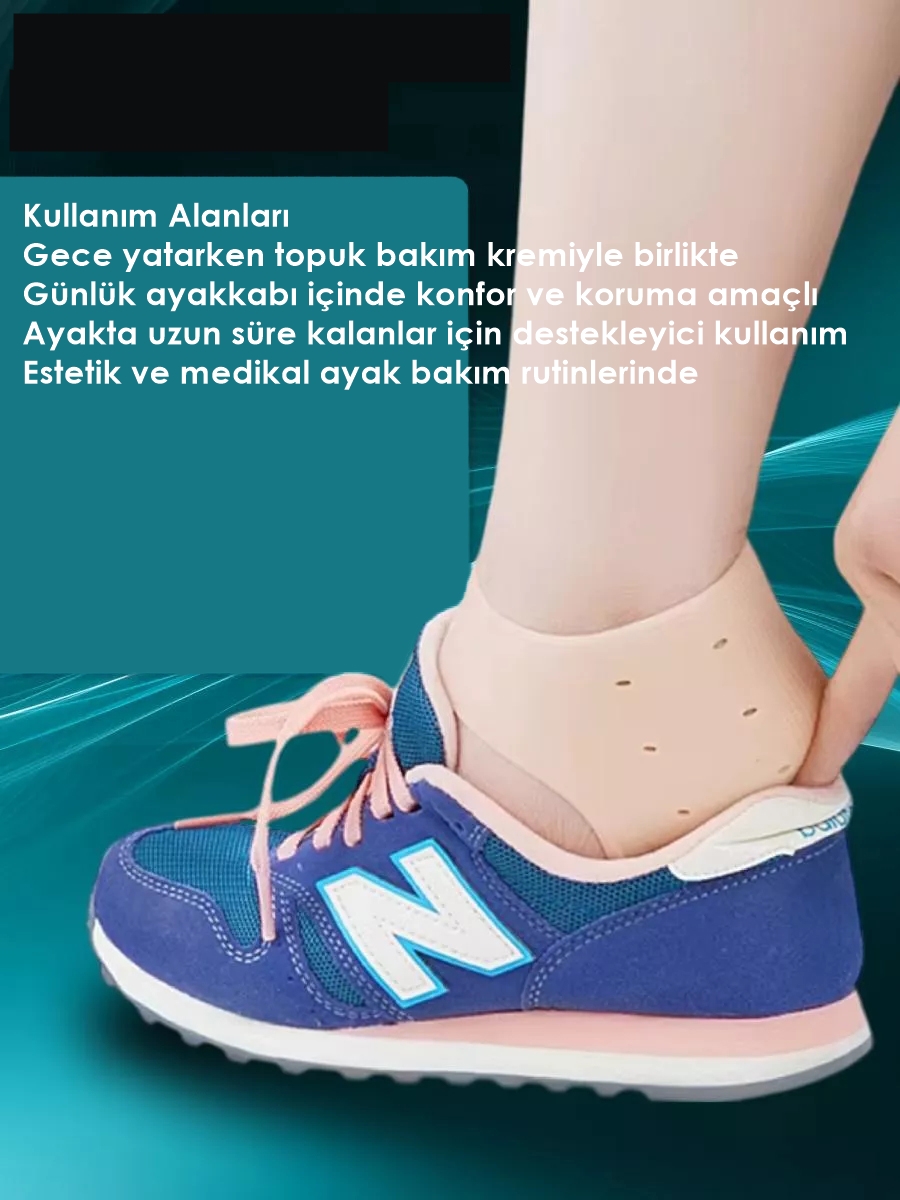 Topuk Çatlak Çorabı - Nem Tutucu Topuk Bakım Çorabı 2 ÇİFT 721955