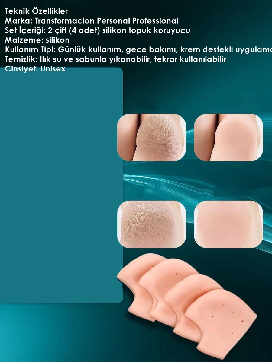 Topuk Çatlak Çorabı - Nem Tutucu Topuk Bakım Çorabı 2 ÇİFT 721955