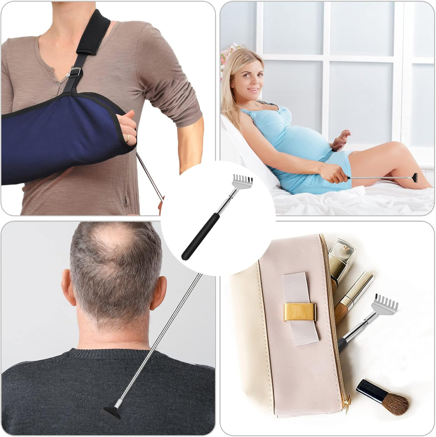 Sırt Kaşıyıcı - Telekopik 56 cm Sırt Kaşıma Aparatı Hanımeli 2 li SET 721960